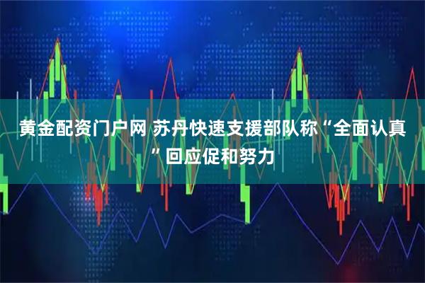 黄金配资门户网 苏丹快速支援部队称“全面认真”回应促和努力